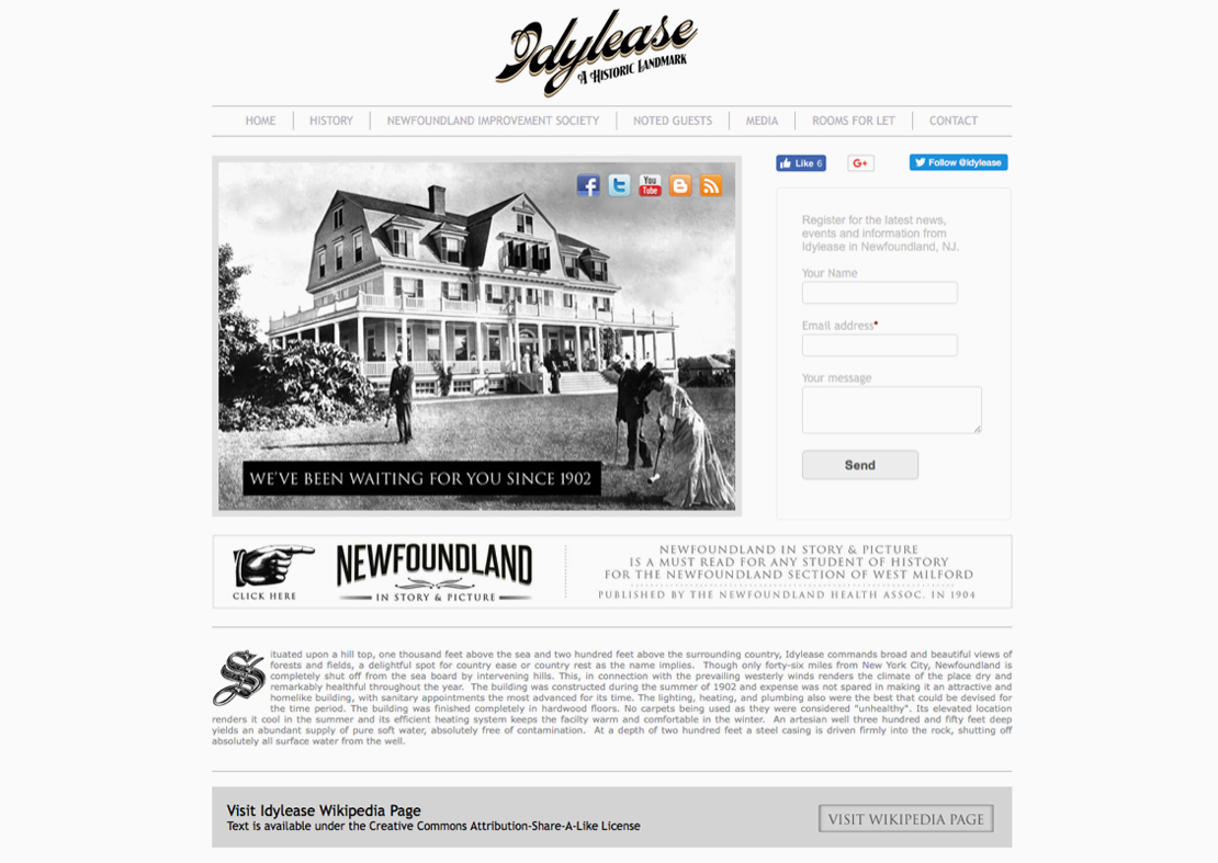 Idylease: A Historic Landmark